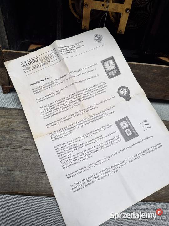 Zegar kominkowy Sessions z gwarancją przeglądzie