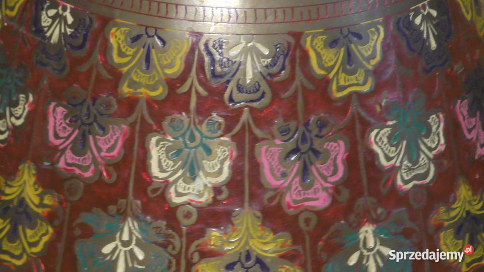 rękodzieło indyjskie malowane na brązie Warszawa
