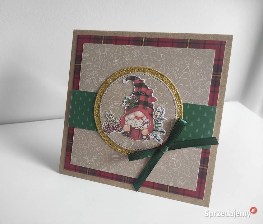 Kartka ręcznie robiona świąteczna Boże Rękodzieło Łódź sprzedam