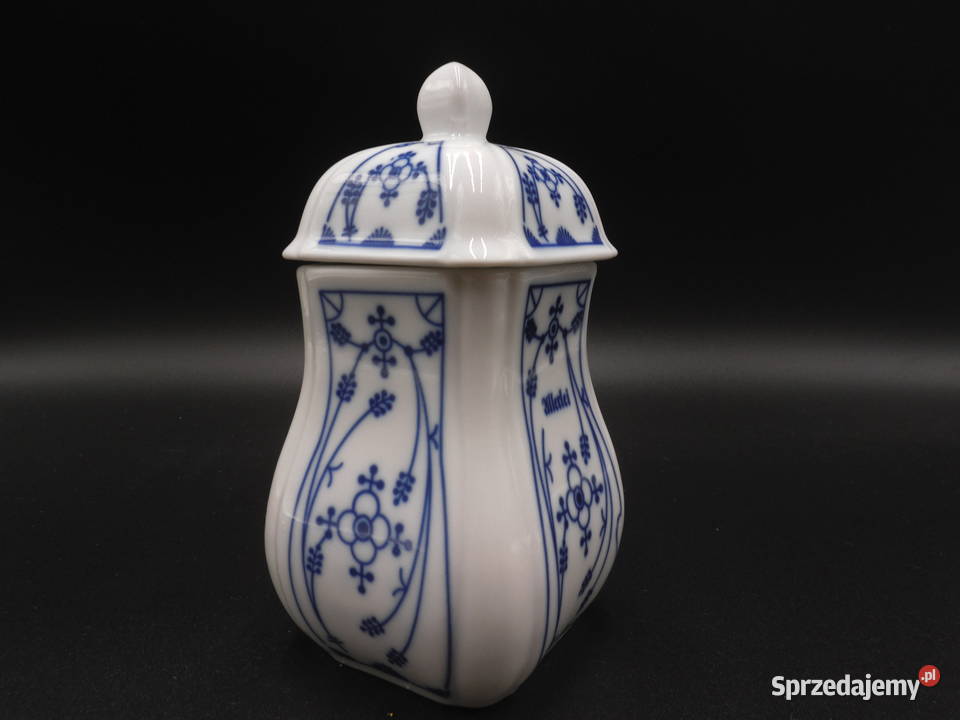 Porcelanowy pojemnik wzór słomkowy Raszków
