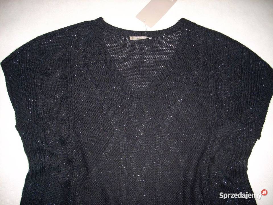 NOWA kamizelka sweter Srebrna nitka38 40 42 niebieski Nowy Sącz