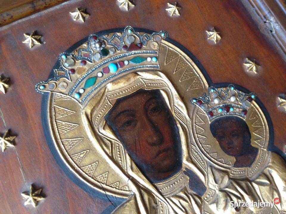 archiwalna PIĘKNA oryginalna POLSKA XIX wieczna Malarstwo