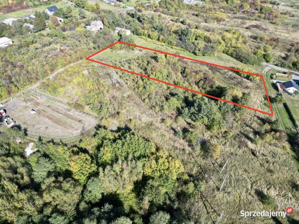 Działka budowlana 4927m2 w Rudce Podmiejska polna sprzedam