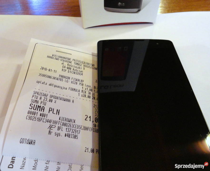 Nowy LG Leon H320 3G Gwarancja 2018 Kościan wielkopolskie Kościan