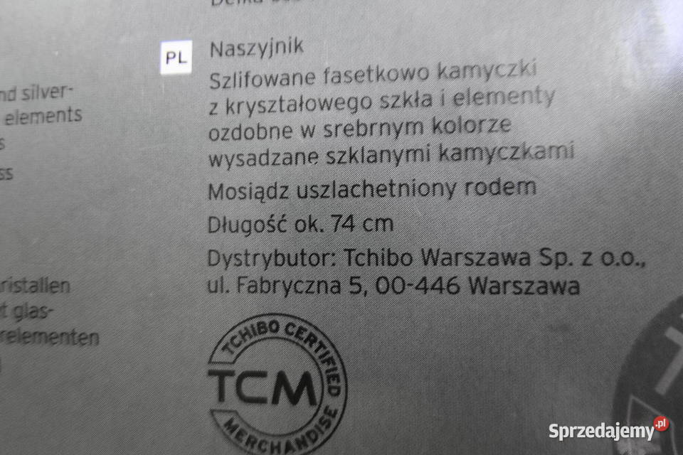 Świetny szykowny naszyjnik dobra jakość z TCHIBO Warszawa