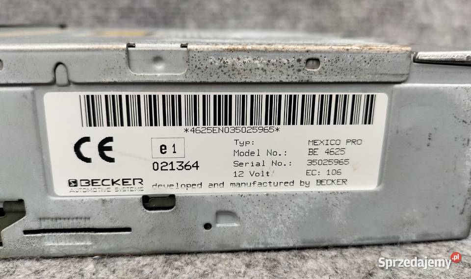 BECKER MEXICO PRO CD BE4625 radioodtwarzacz Leszno