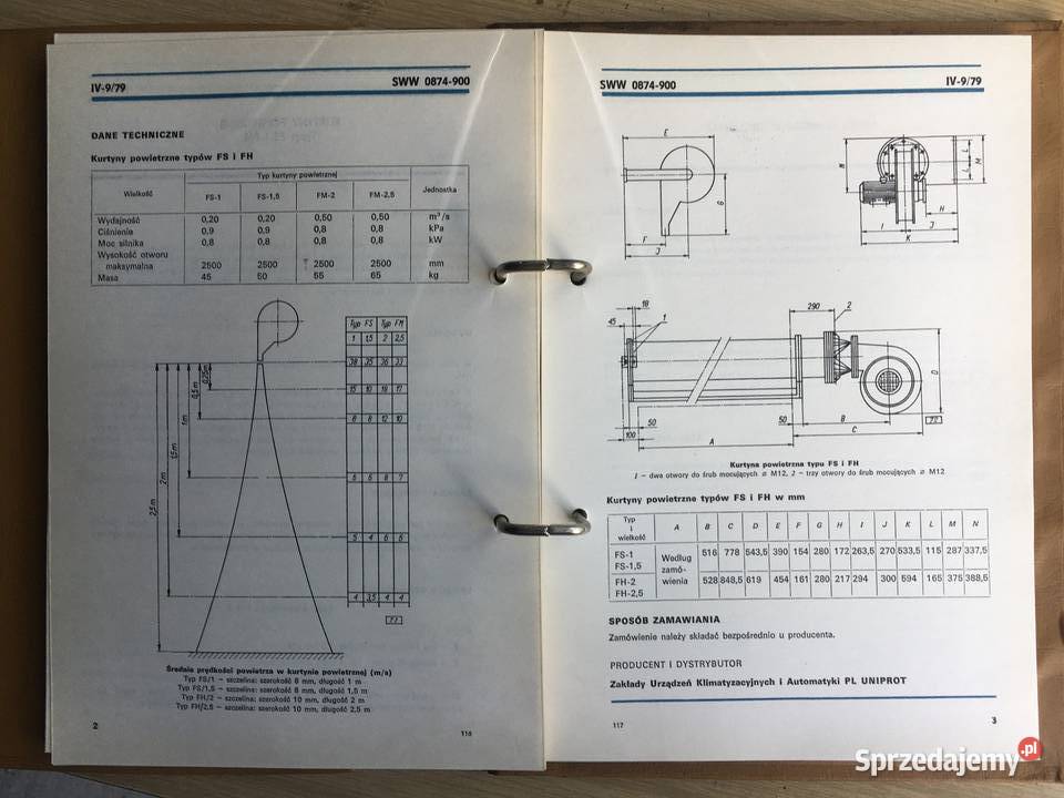 Katalog SWW 0874 Urządzenia klimatyzacyjno Antykwariat Łęczyca