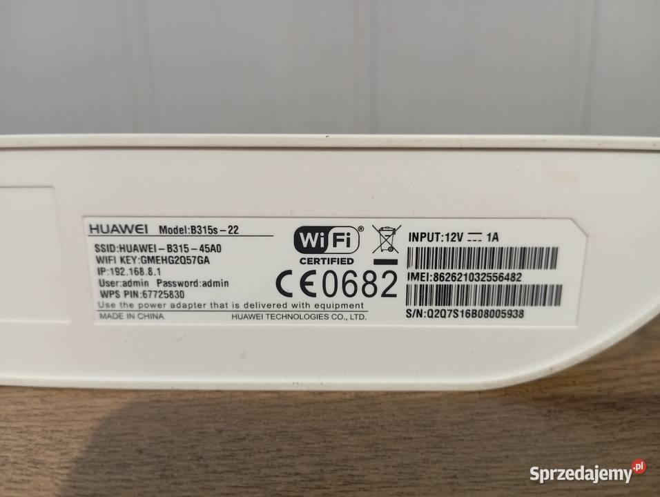 Router modem Huawei B315s22 WiFi LTE router Internet i komunikacja Stare Kurowo