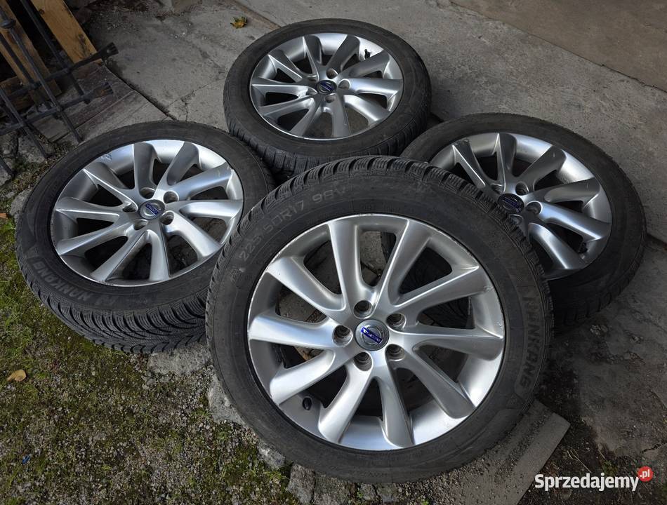 4 alufelgi VOLVO 17 5x108 opony zimowe 22550 r17 Pasłęk