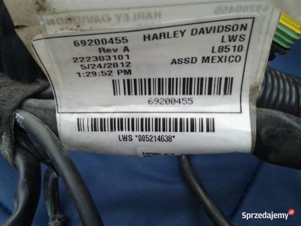Harley dyna wiązka główna instalacja CAN śląskie