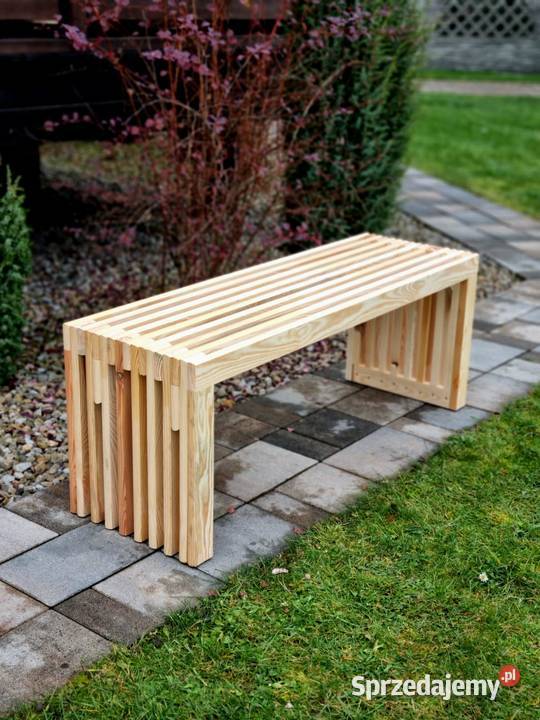 Ławka lamelowa drewniana ławka ogrodowa Kalety sprzedam