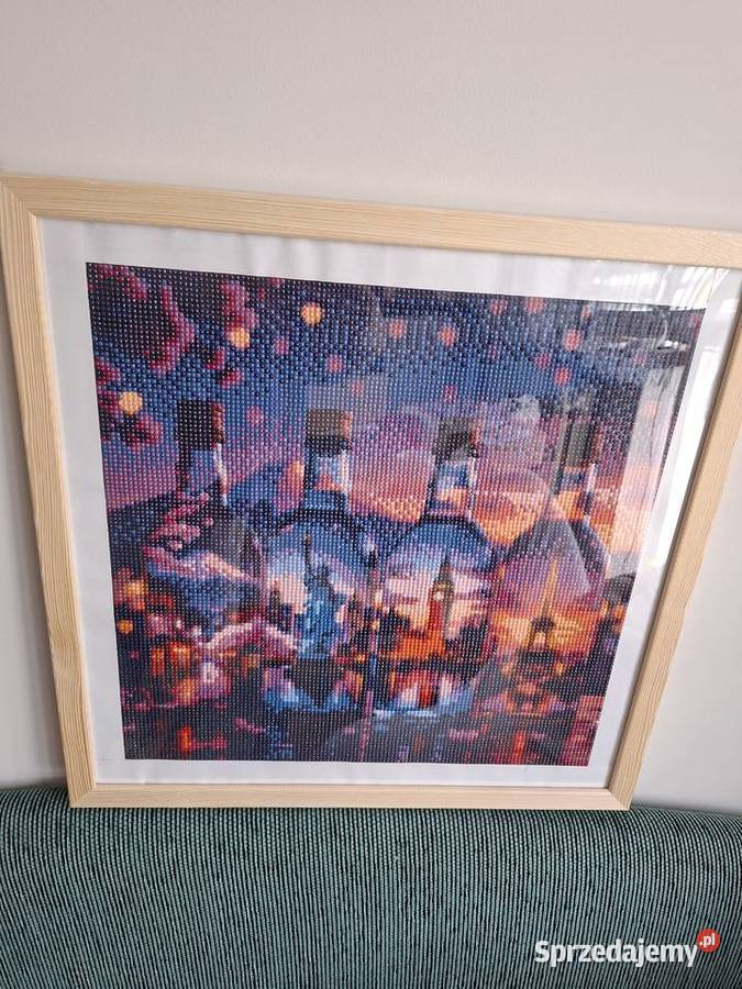 Obraz diamentowy handmade miasta świata diy podlaskie Zabłudów