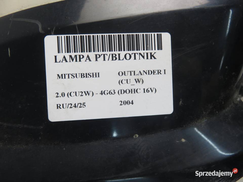 LAMPA PRAWA TYLNA MITSUBISHI OUTLANDER I CUW małopolskie sprzedam