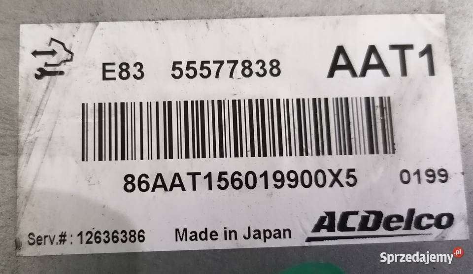 OPEL CORSA D STEROWNIK SILNIKA 55577838 AAT1 Przemęt sprzedam