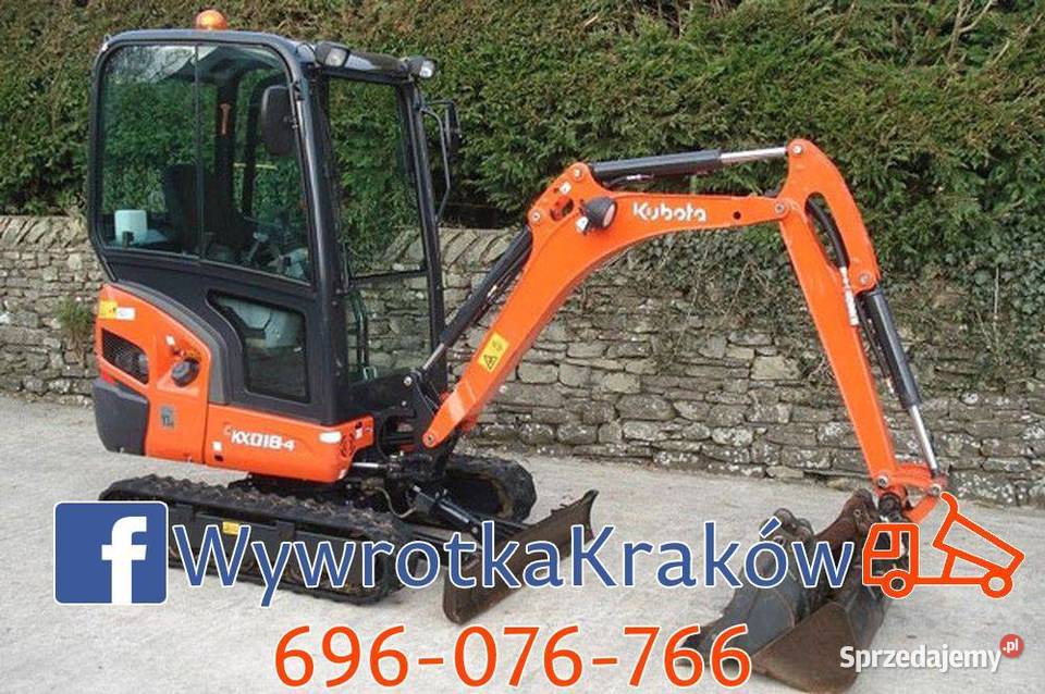 Minikoparka gąsiennicowa 2t Wynajem usługi