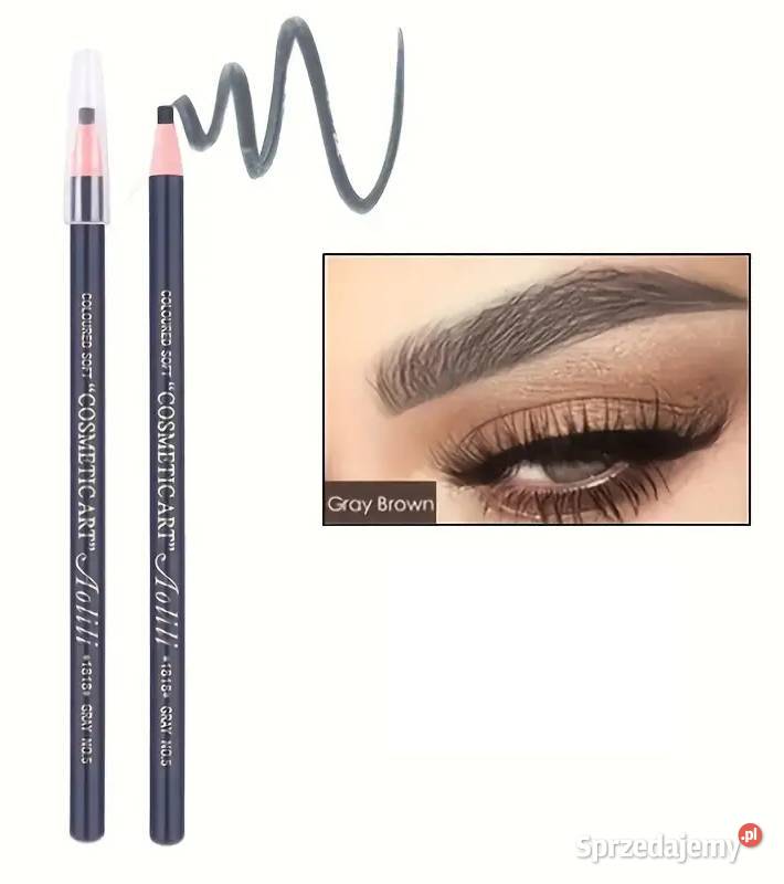 Ołówek Kredka do brwi Wodoodporna Szara AS Dla kobiet mazowieckie Płock sprzedam