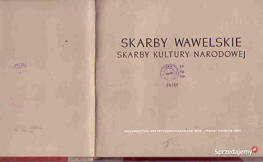 3557 SKARBY WAWELSKIE SKARBY KULTURY NARODOWEJ A sprzedam