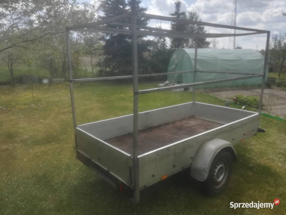 Przyczepka samochodowa Aluminiowa 1200 DMC 1060kg Do samochodów osobowych Rogoźno