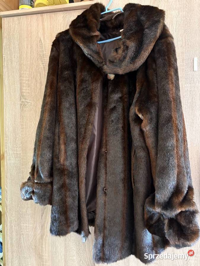 Brązowe Futro z Norek Okazja Życia Rewal