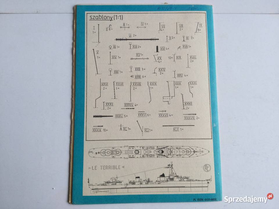 Mały Modelarz 91985 Francuski niszczyciel Le Dąbrowa Górnicza