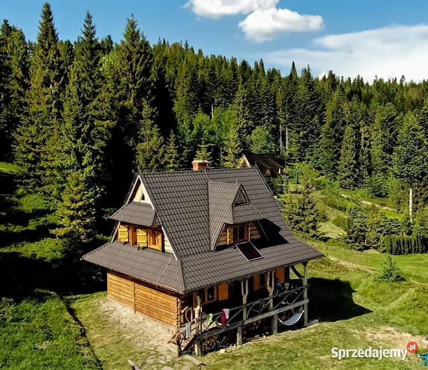 Góralska chata wysoko w górach Waksmund