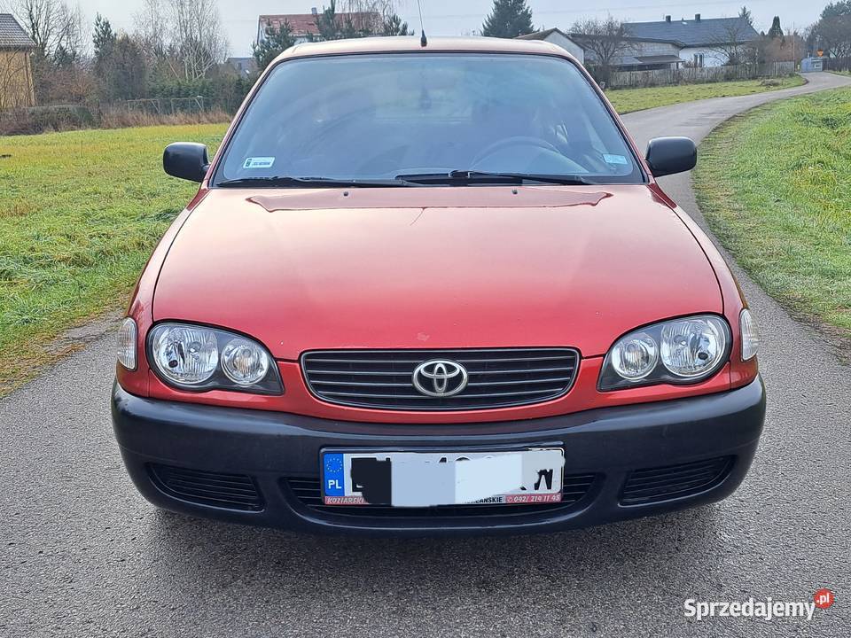 Sprzedam ładną Toyota corolla 14 benzyna 2000r Rok produkcji 2000 Corolla Żyrardów