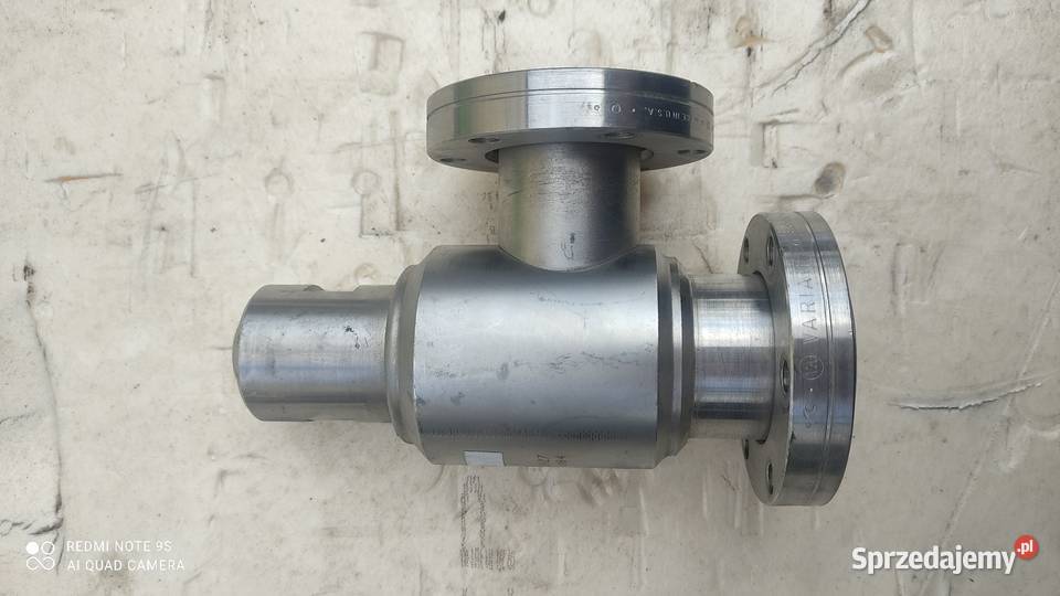 zawór kątowy ręczny VARIAN mod 9515027 Produkcja Nowy Tomyśl