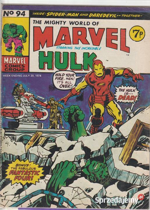 The Mighty world of Marvel 94 lipiec 1974 ang Rok wydania 1974 Pruszków