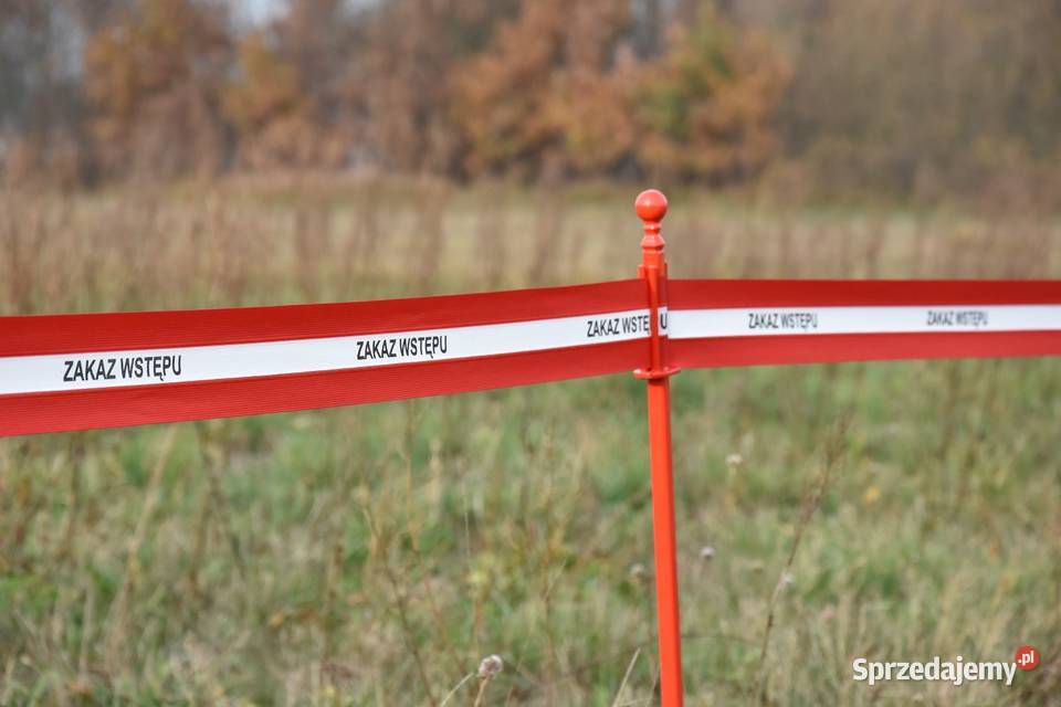 Zakaz Wstępu taśma ostrzegawczo informacyjna 50 Zielona Góra sprzedam