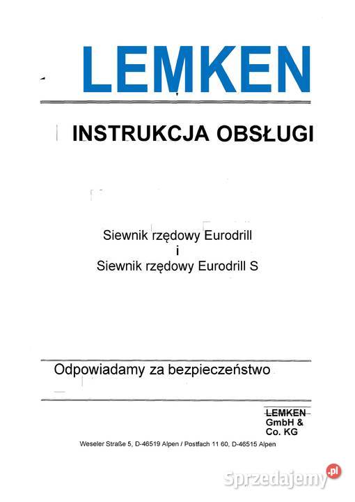 Hassia EKM Instrukcja katalog Pozostałe Szamotuły