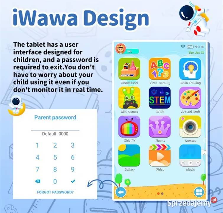Tablet dzieci 7 Android 14 Chrzanów