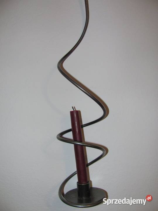 świecznik metalowy wiszący spiralny lubelskie Zamość sprzedam