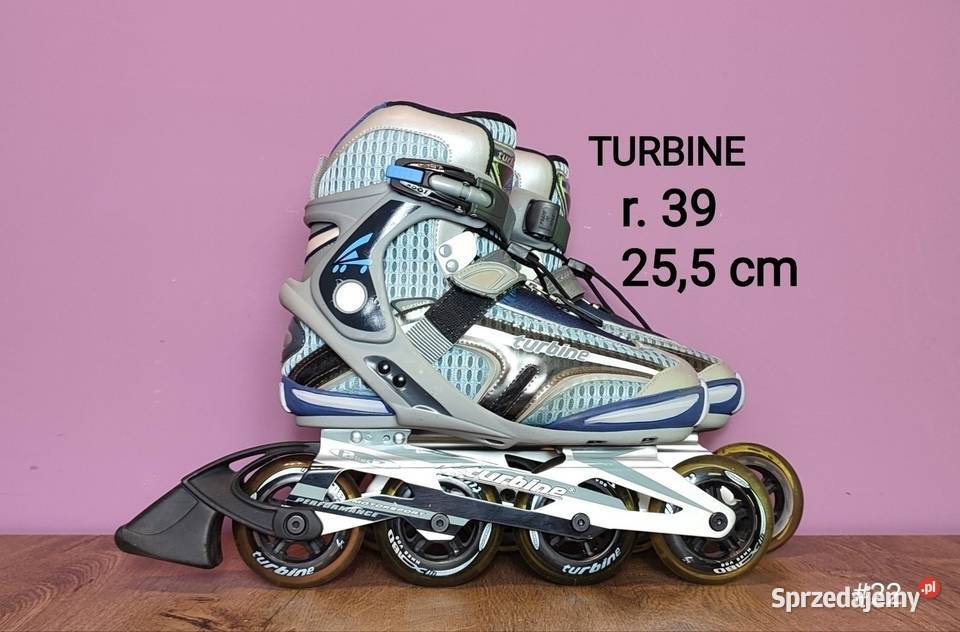 Rolki Turbine prawie nowe r 39 255 zakryte małopolskie Jasień