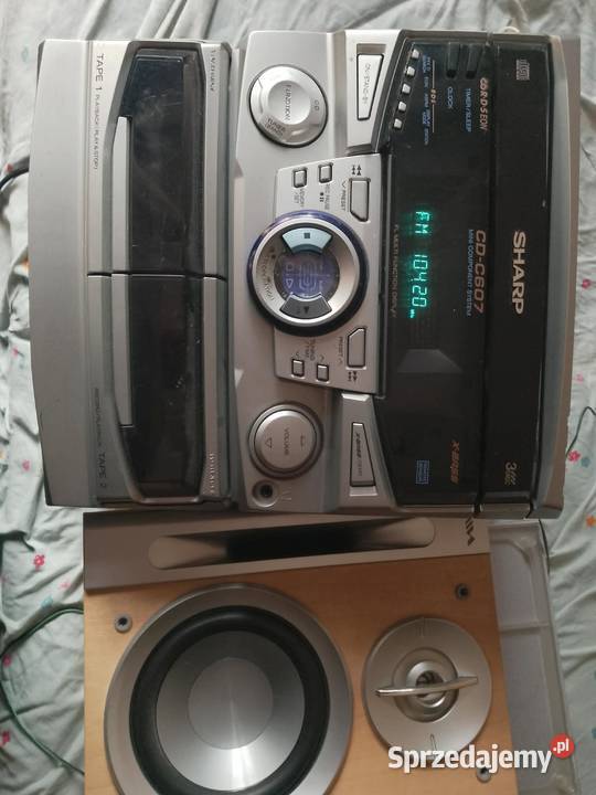 wieza sharp cdc607h radio cd kaseta Legnica