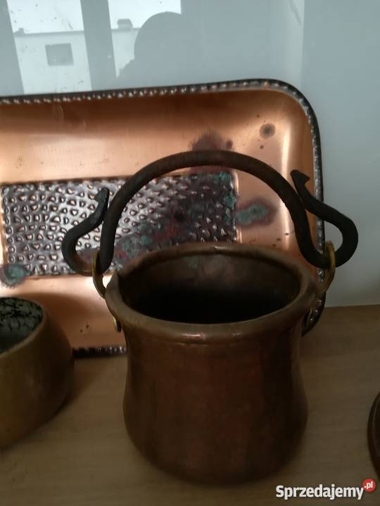 Piękny miedziany zestaw Tczew