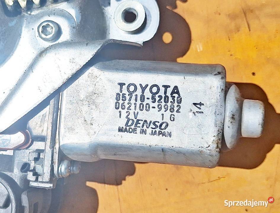 TOYOTA YARIS PODNOŚNIK SZYB PRAWY PRZÓD