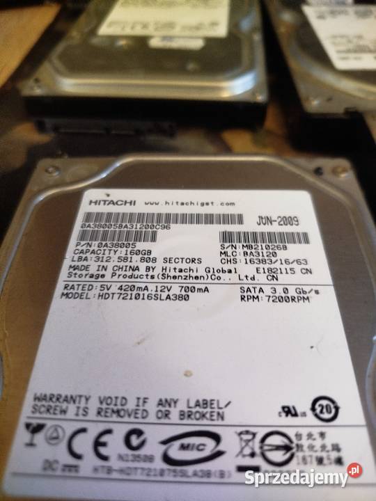 Sprzedam 4x dyski hdd wewnętrzny Stargard sprzedam