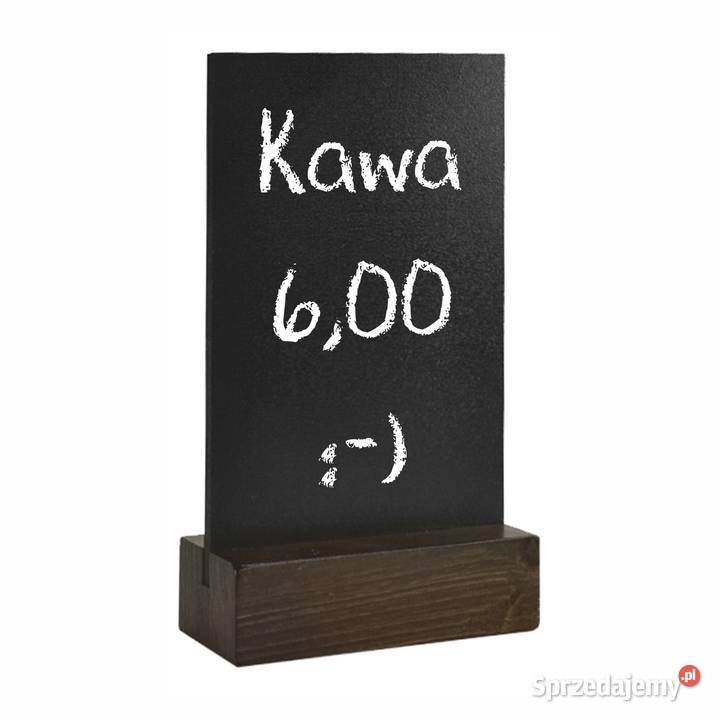 TABLICZKA KREDOWA STOJĄCA drewniana podstawka Krosno