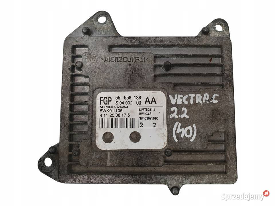 STEROWNIK SILNIKA Opel Vectra C Zafira 22 16V lubelskie Chełm sprzedam