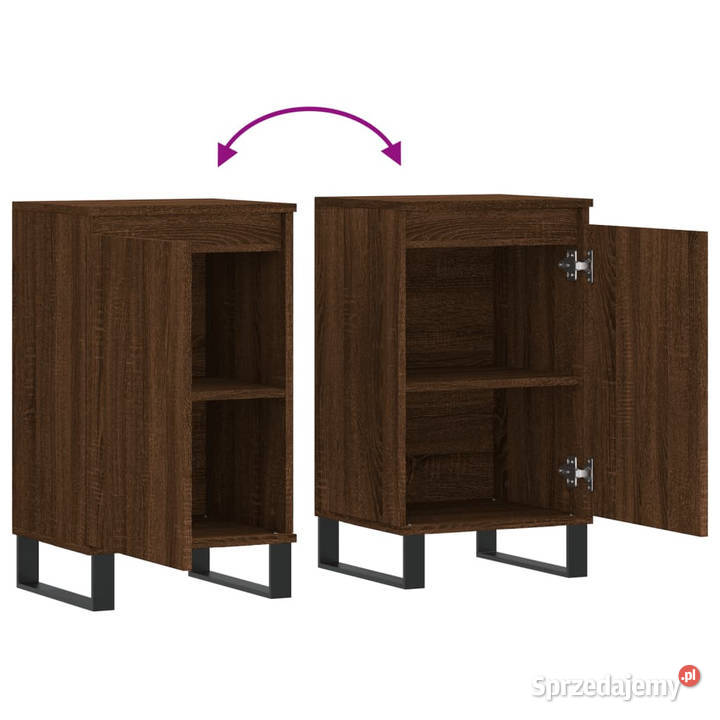 Szafki 2 brązowy dąb 40x35x70 WM831083 Warszawa sprzedam