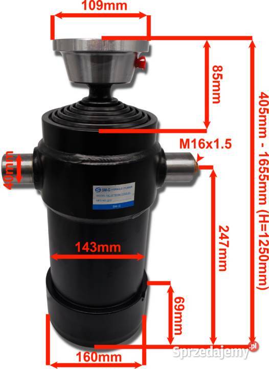Zestaw hydrauliczny wywrotu 41 m 1250 7258 Solec Kujawski