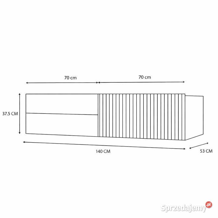 Szafka pod umywalkę TIGO 1D2S Kaszmir 140 140cm