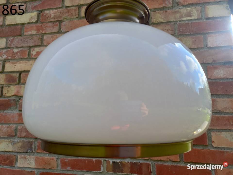 Żyrandol metalowy ze szklanym kloszem Lampa zachodniopomorskie