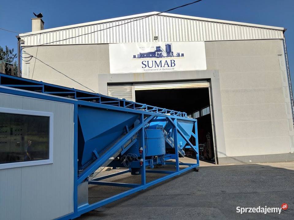 MOBILNY WĘZEŁ BETONIARSKI SUMAB K60 WYDAJNOŚĆ Radom