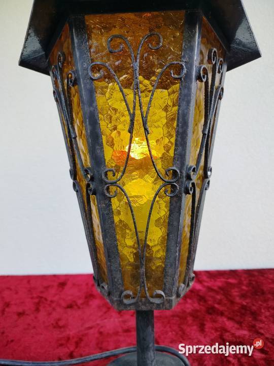Lampa Latarnia kute żelazo druga połowa XX wieku Kęty sprzedam