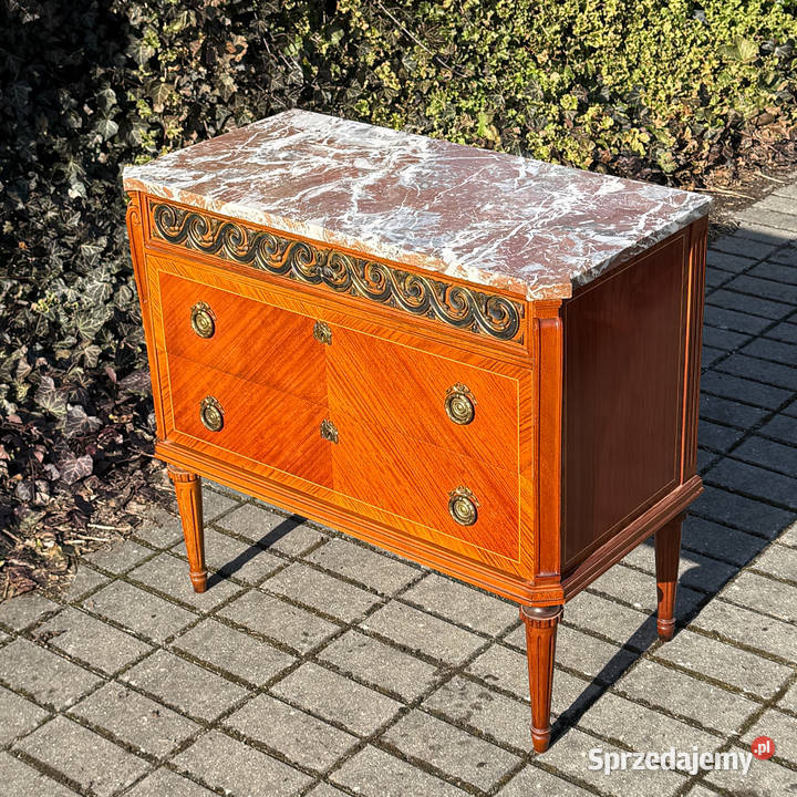 ARTexpert Komoda Ludwik marmurowy blat vintage