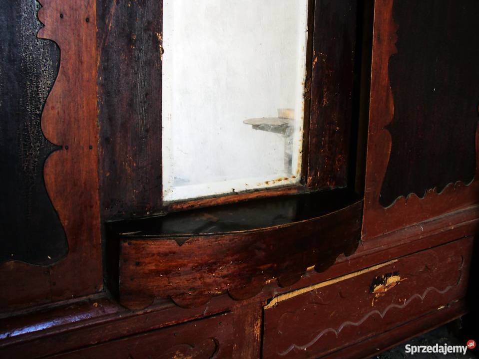 Zabytkowa szafa secesyjna 100letnia ANTYK