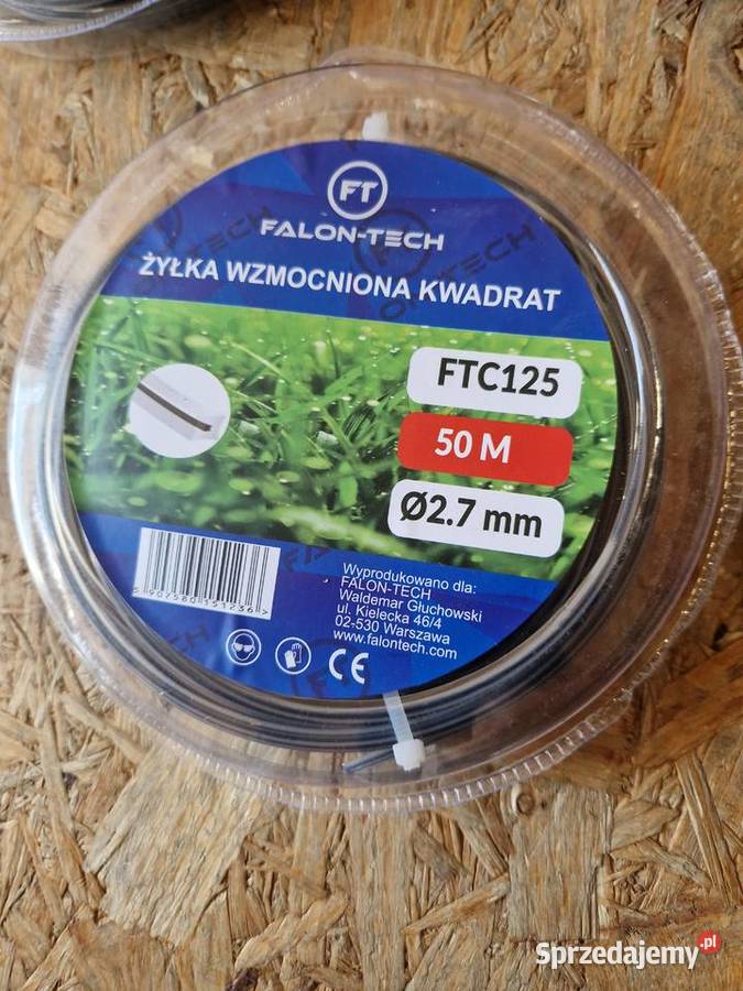 ŻYŁKA TNĄCA DO KOSY WZMACNIANA z DRUTEM 27x50m Głogowa