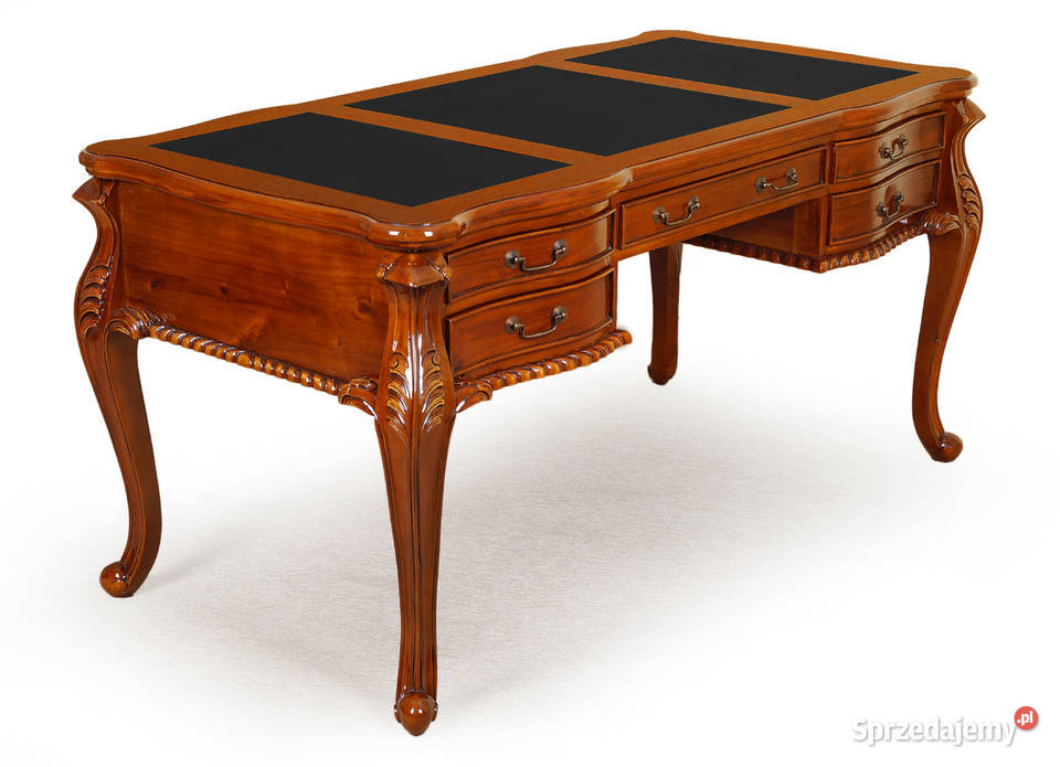 Nowe stylowe biurko Chippendale rzeźbione 160 80cm Dom i Ogród Września