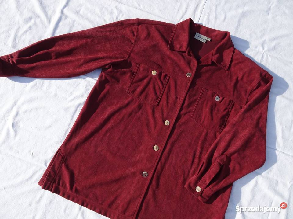 GIORGIO bordowa koszula zamsz 40 42 Rozmiar 42(XL) Nowy Sącz sprzedam